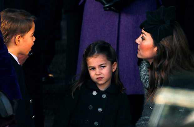 Kate Middleton y sus hijos el pr&iacute;ncipe George y la princesa Charlotte en una imagen de archivo/Gtres
