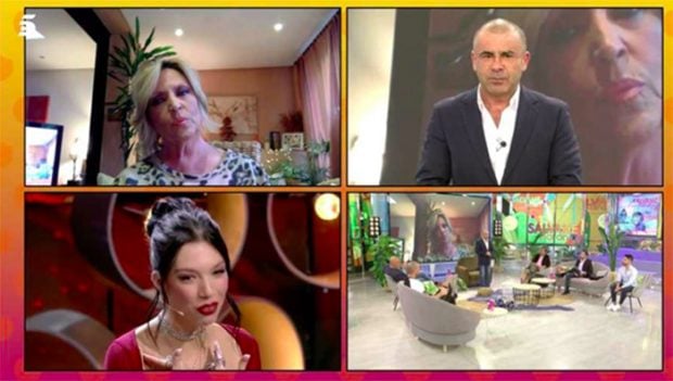 Lydia Lozano por skype en 'S&aacute;lvame'/Telecinco