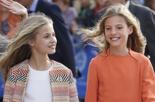 princesa Leonor y la infanta Sof&iacute;a