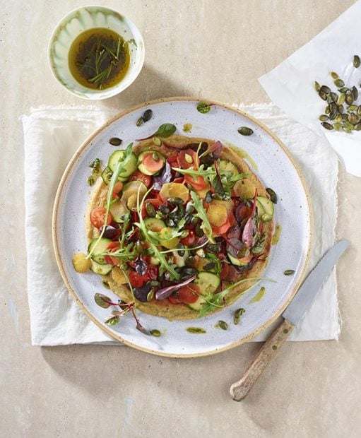 Pizza de quinoa