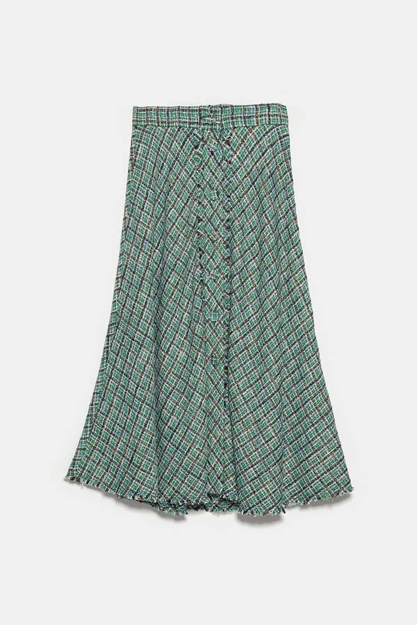 Falda midi de Zara