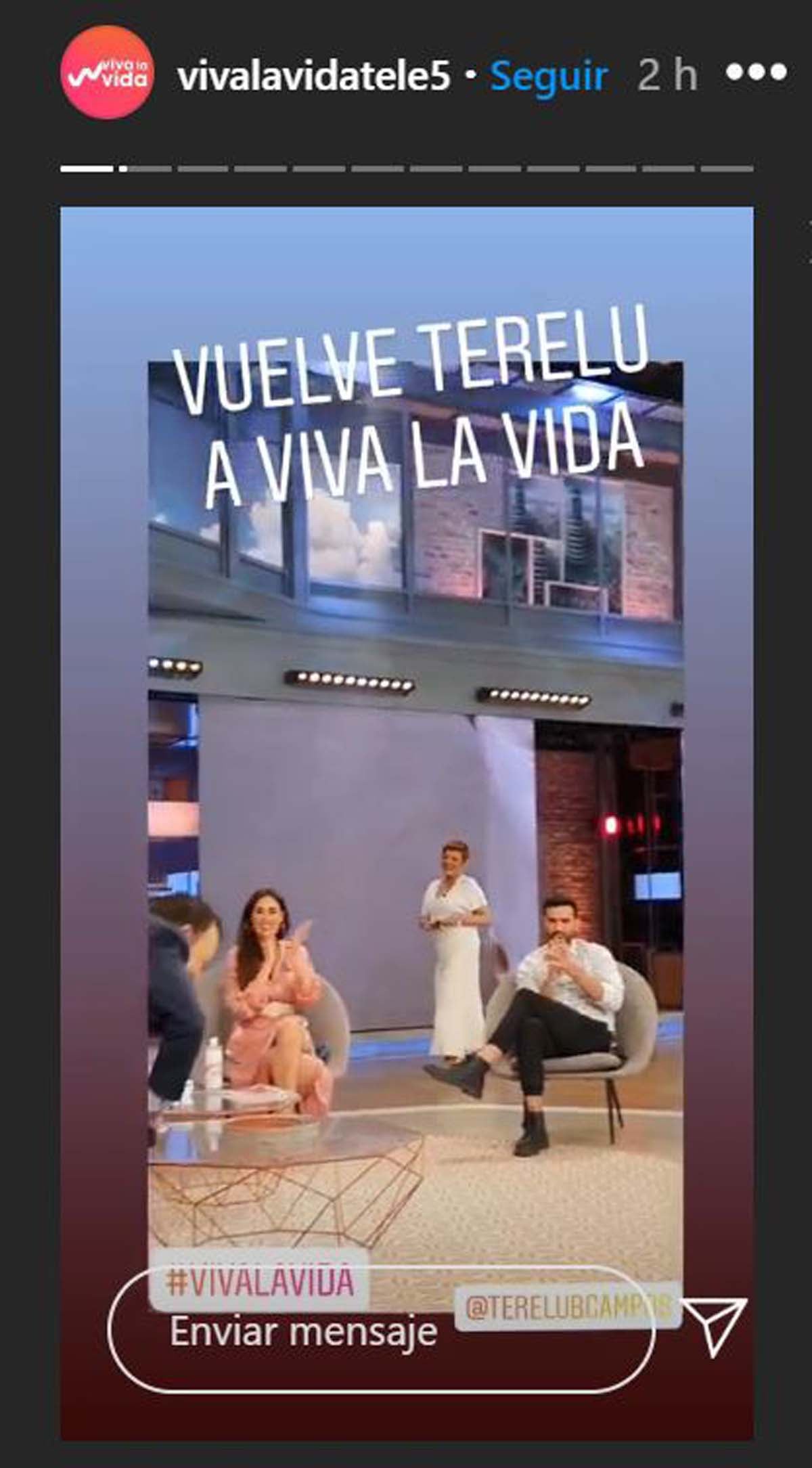 Terelu Campos ha sido recibida con mucho cariño en su vuelta a 'Viva la vida' / GTRES