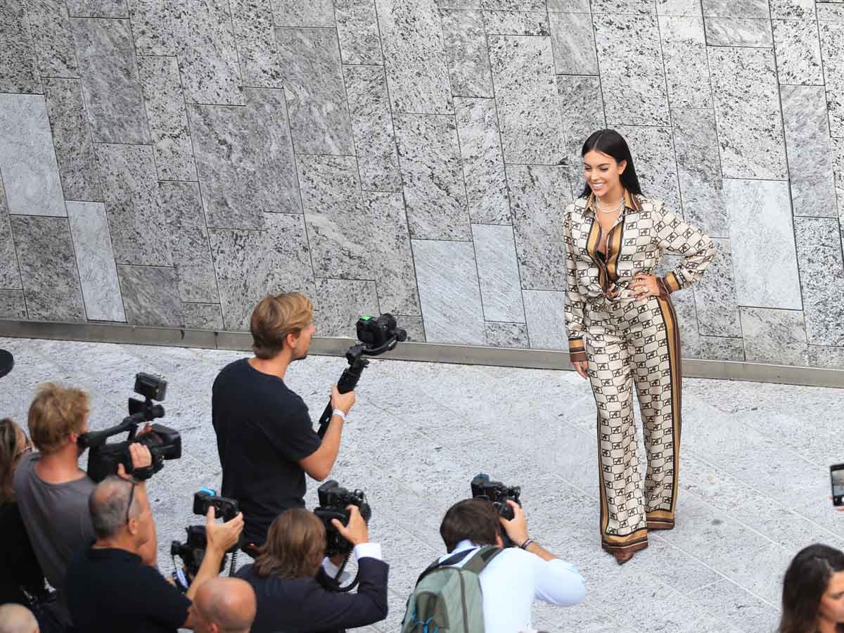 Georgina Rodríguez durante la semana de la moda de Milán / GTRES