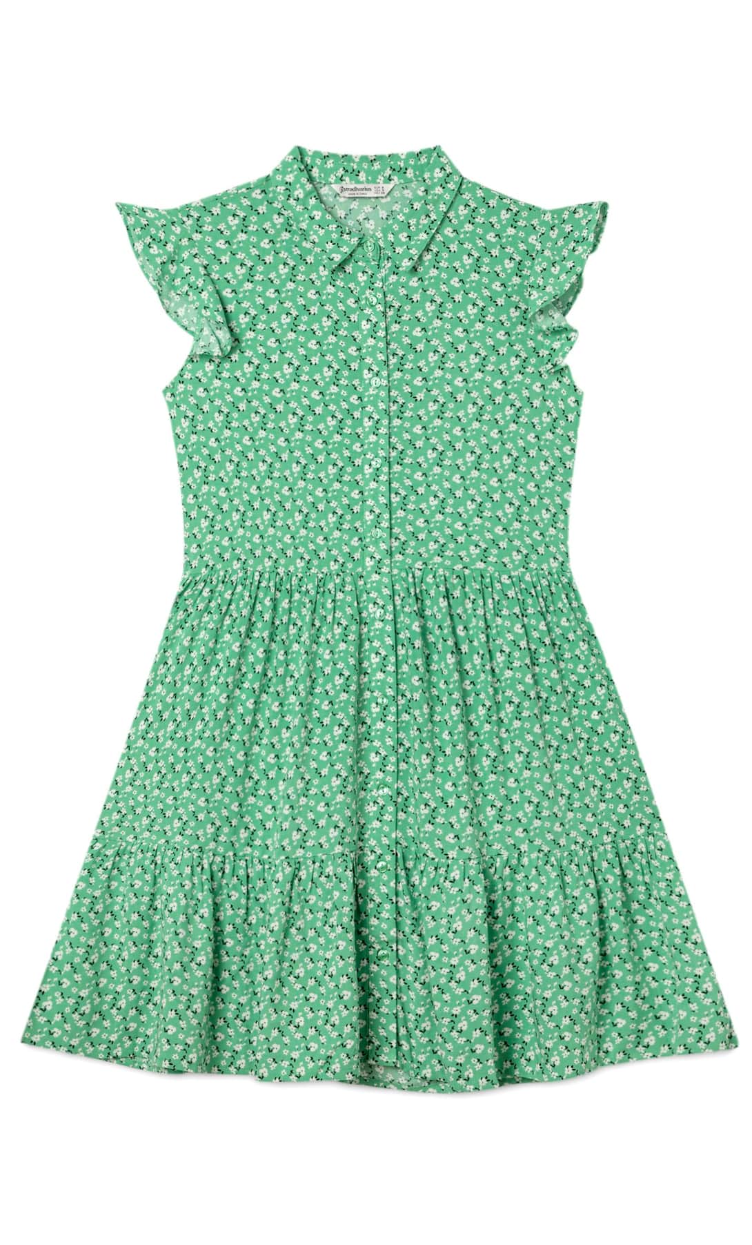 El vestido babydoll camisero con el que compiten Zara Kids y Stradivarius