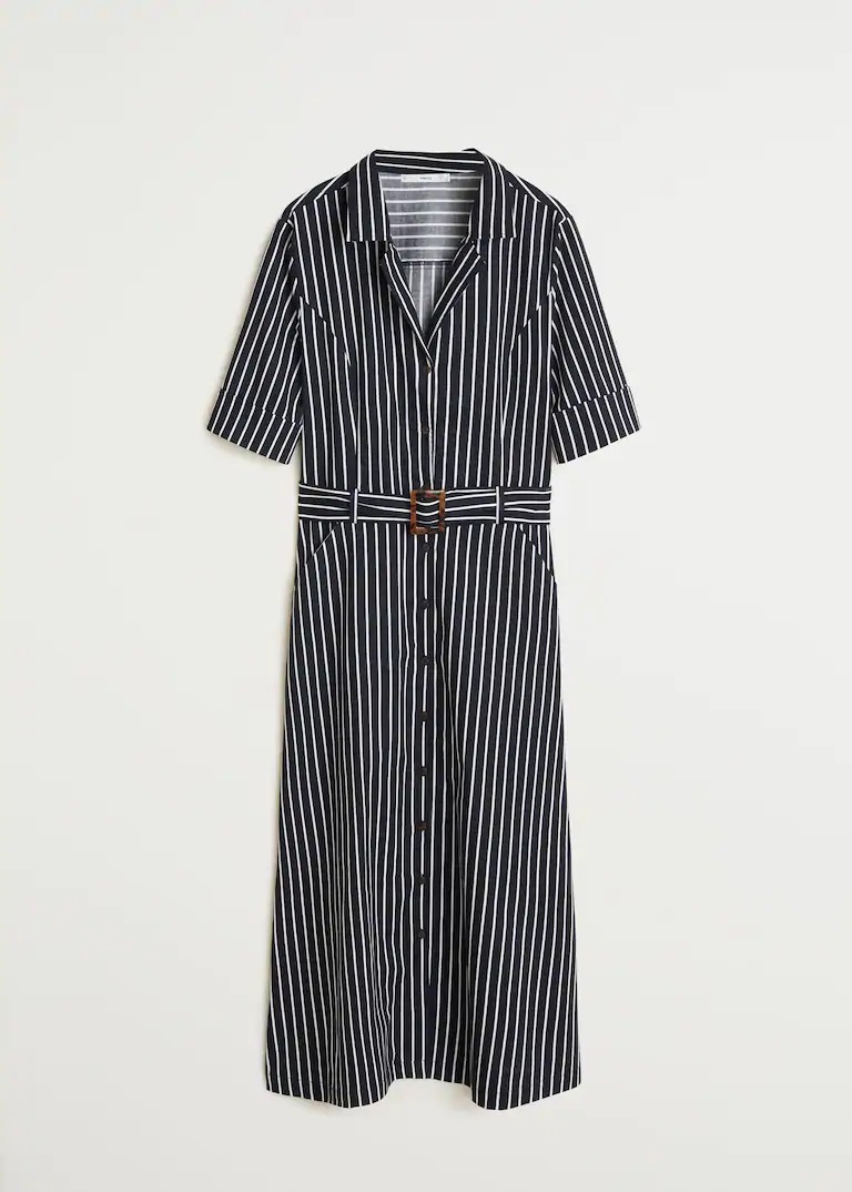 El vestido camisero estilo Jacky Kennedy est&aacute; en Mango en largo o en corto, t&uacute; eliges