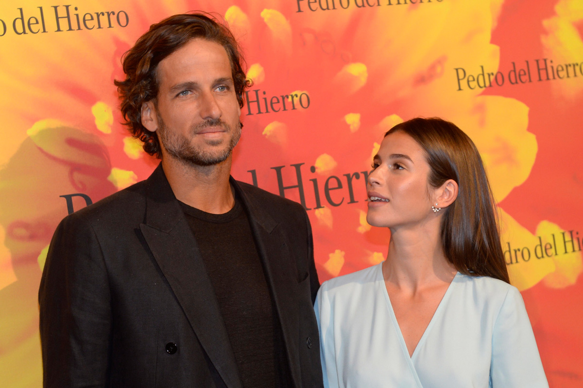 Feliciano López y Sandra Gago