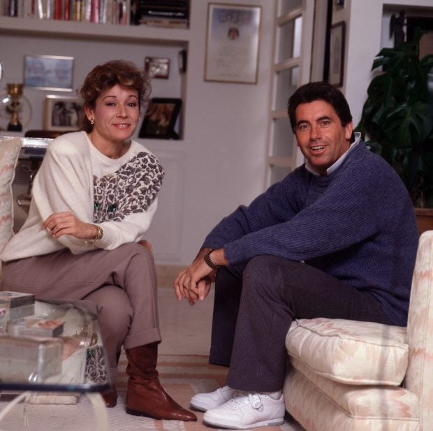 Mila Xim&eacute;nez y Manolo Santana