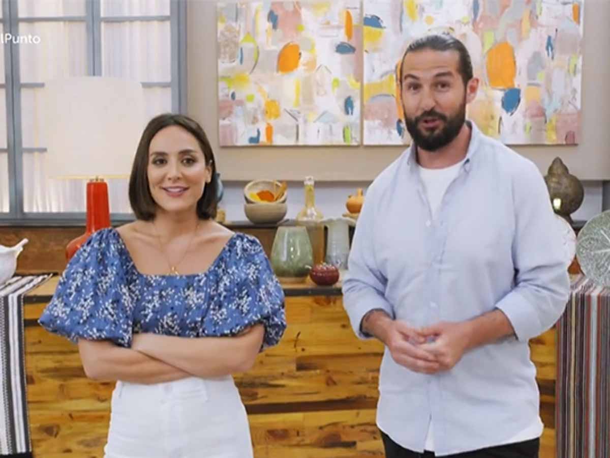 Tamara Falc&oacute; y Javier Pe&ntilde;a en 'Cocina al punto' / TVE