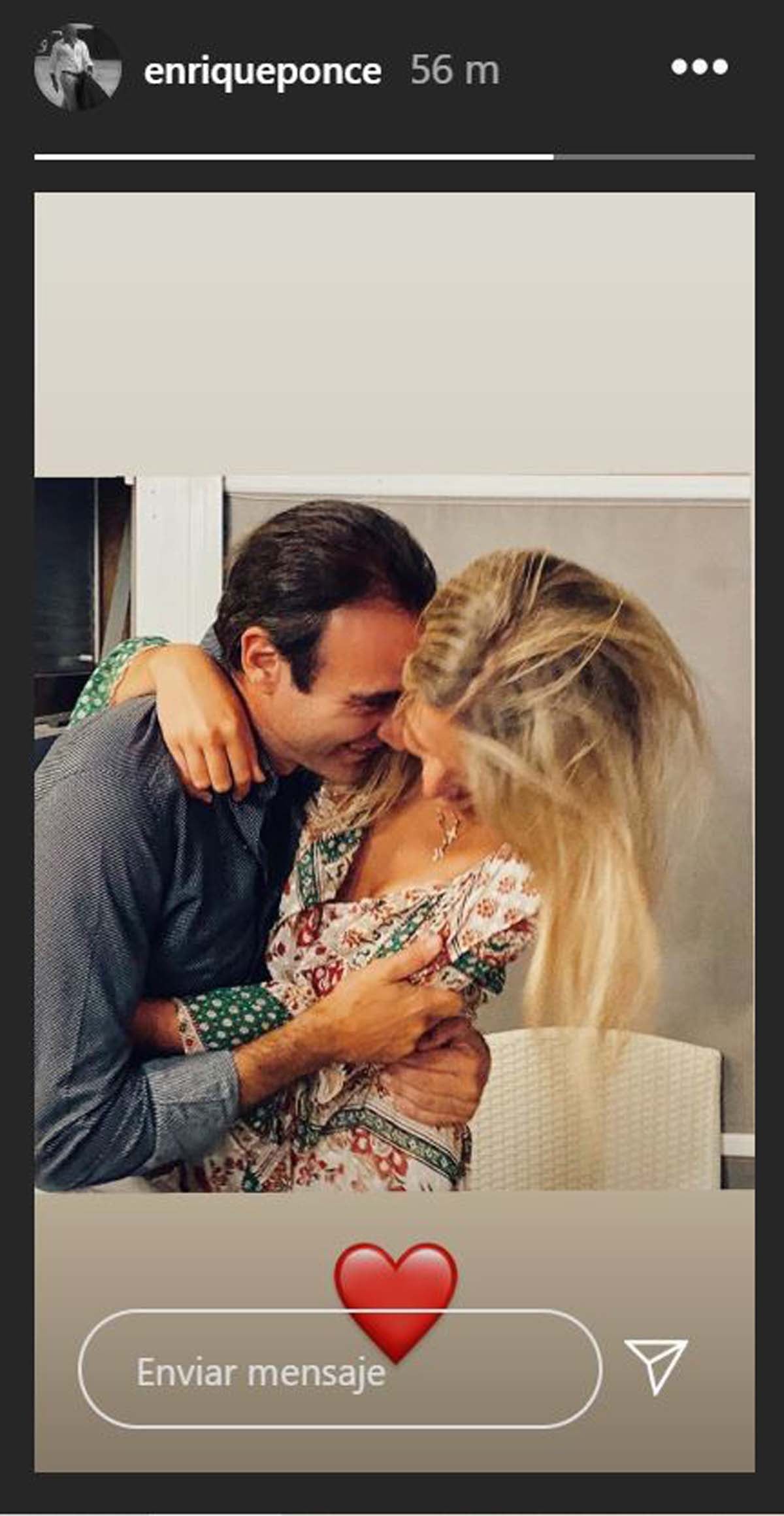 Enrique Ponce ha hecho una storie con Ana Soria / Instagram