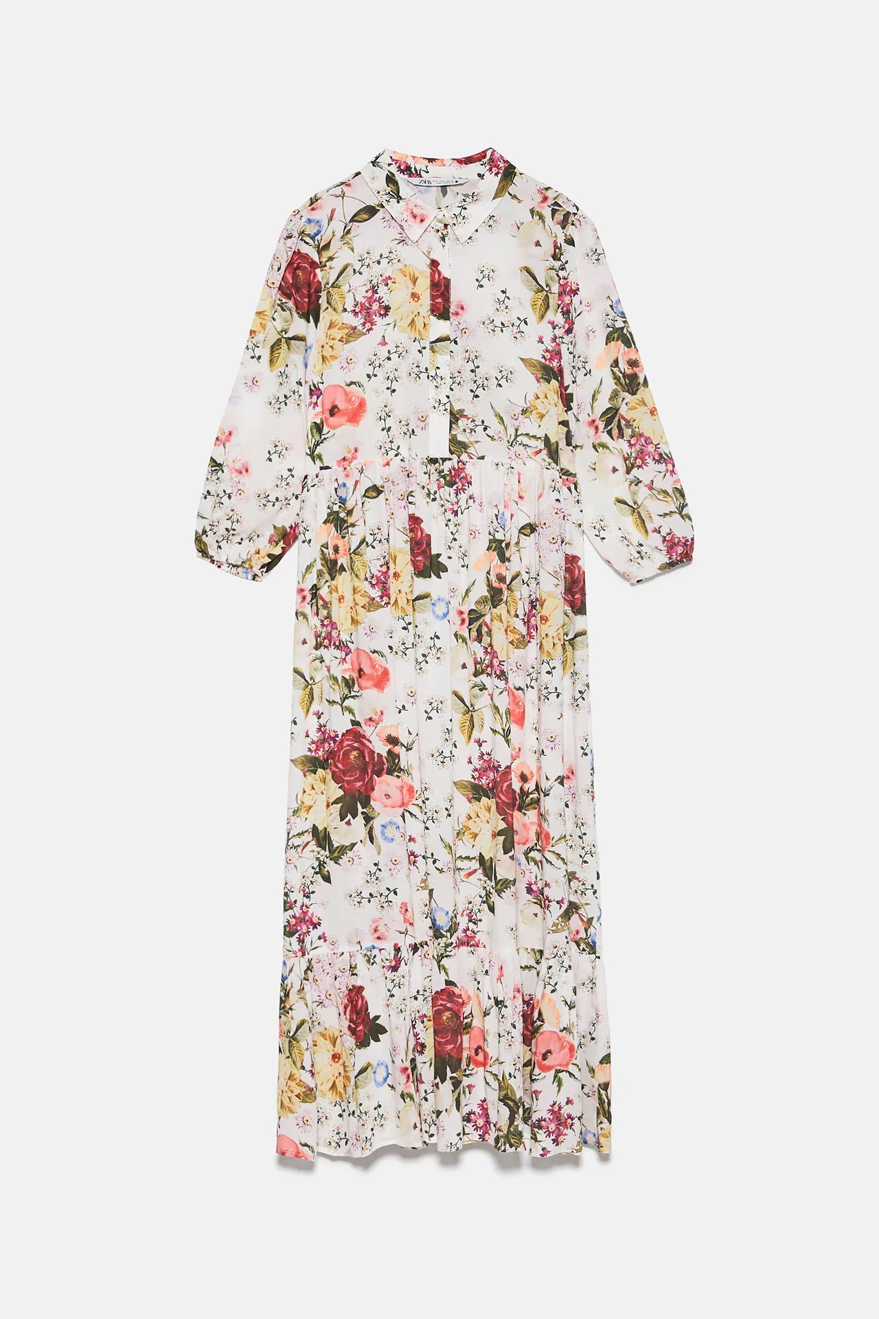 Letizia debe mejorar, estos vestidos midi de flores de Zara est&aacute;n a la altura de una reina por menos de 40 euros