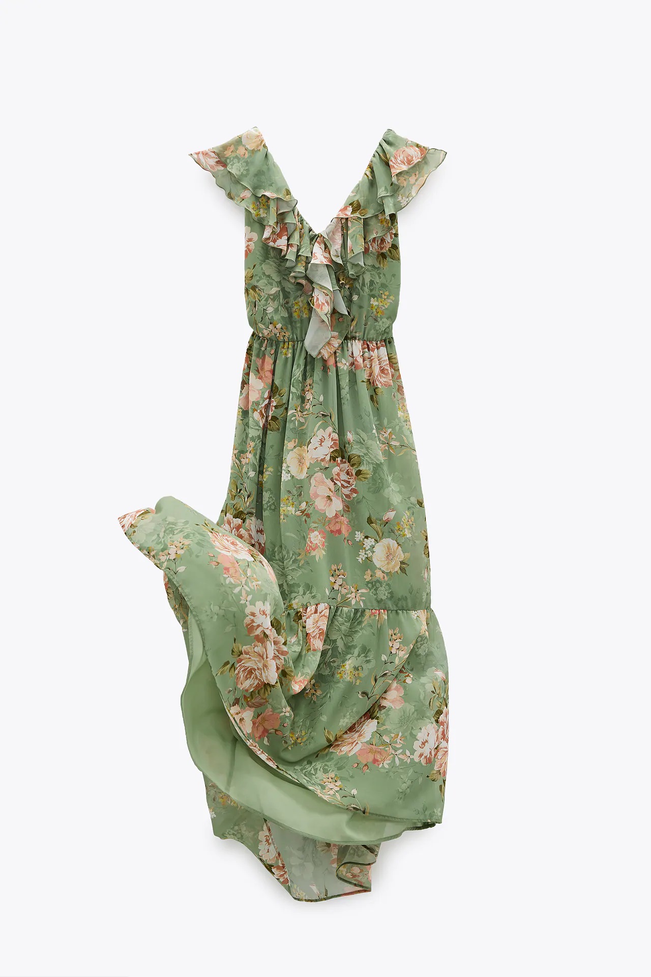Letizia debe mejorar, estos vestidos midi de flores de Zara est&aacute;n a la altura de una reina por menos de 40 euros
