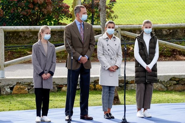 El rey Felipe, la reina Letizia, la princesa Leonor y la infanta Sof&iacute;a en Asturias 2020./Gtres