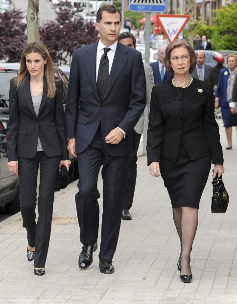 Reina Letizia, rey Felipe y do&ntilde;a Sof&iacute;a