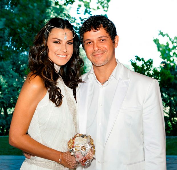 Raquel Perera y Alejandro Sanz el d&iacute;a de su boda / Gtres