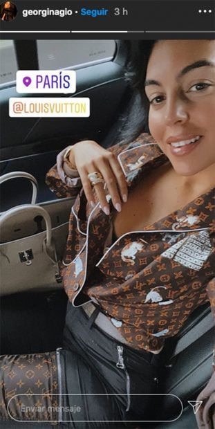 Georgina Rodr&iacute;guez en Par&iacute;s/Instagram @georginagio