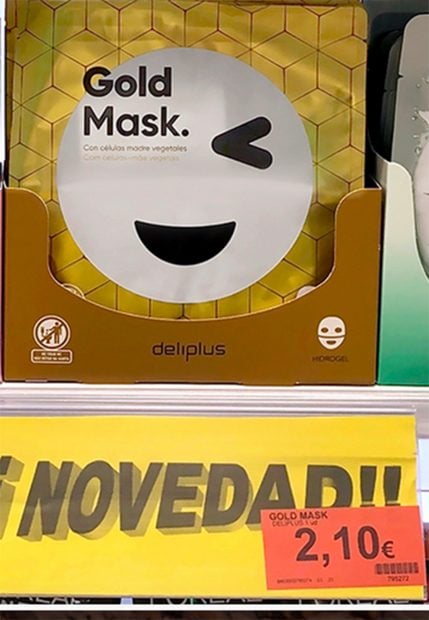 Mascarilla Gold de Mercadona/Mercadona