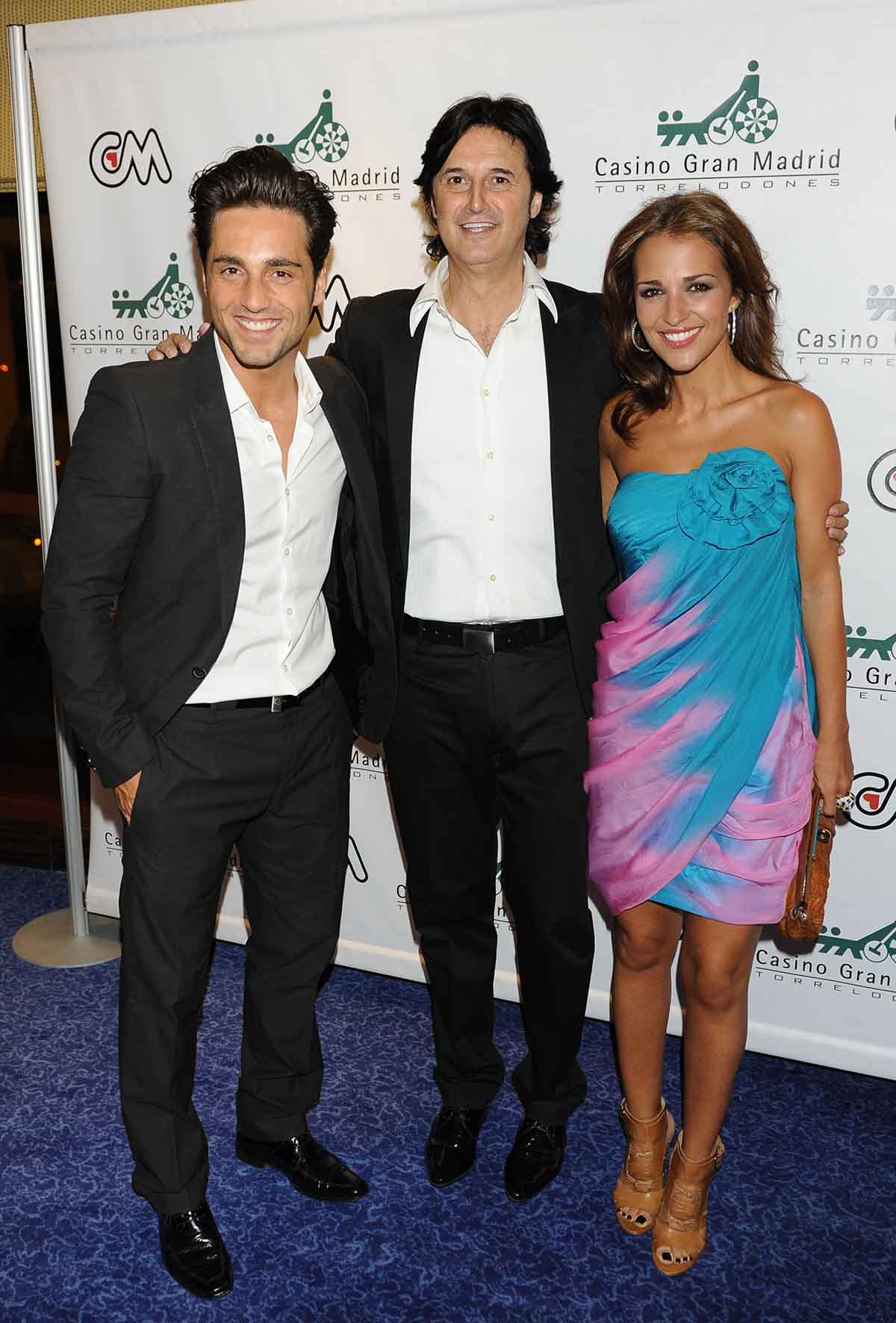 David Bustamante, Paula Echevarr&iacute;a y Poty Castillo en una imagen de archivo / GTRES