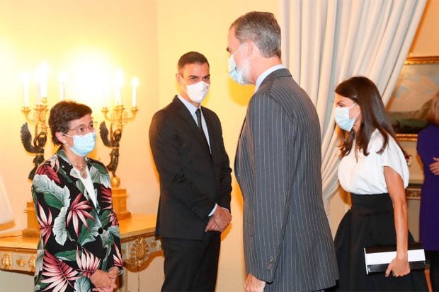 Felipe, Letizia, Pedro Sánchez