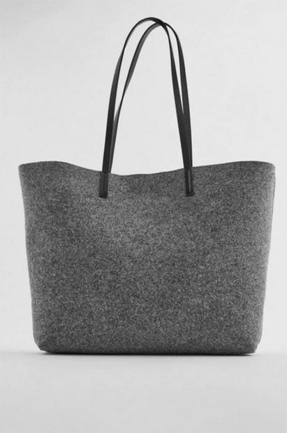 Bolso personalizable en color gris de Zara/Zara