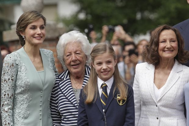 La reina Letizia, infanta Sof&iacute;a, Paloma Rocasolano y Menchu &Aacute;lvarez/Gtres