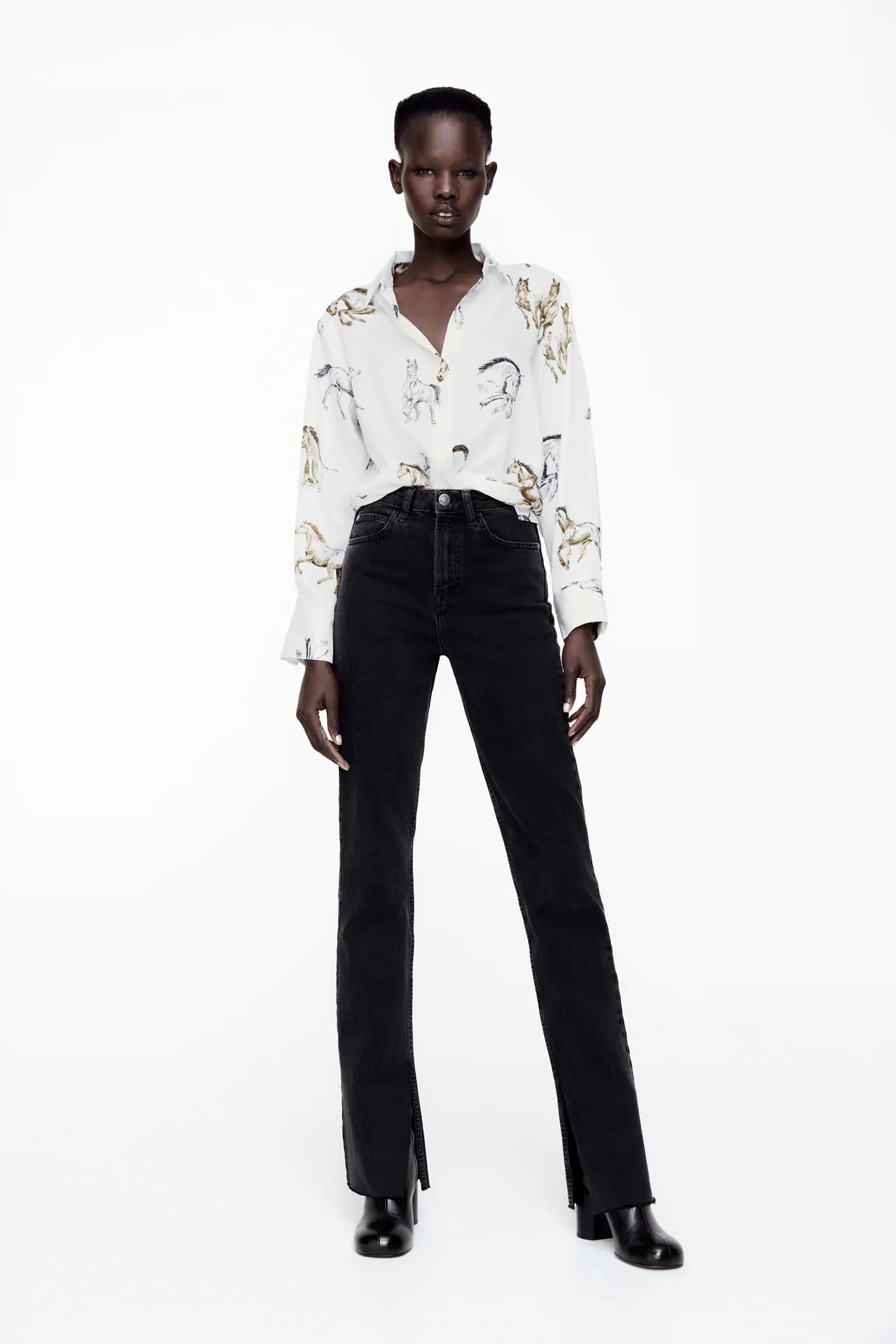 Zara se apunta al horse print, el estampado con caballos que triunfa en las pasarelas