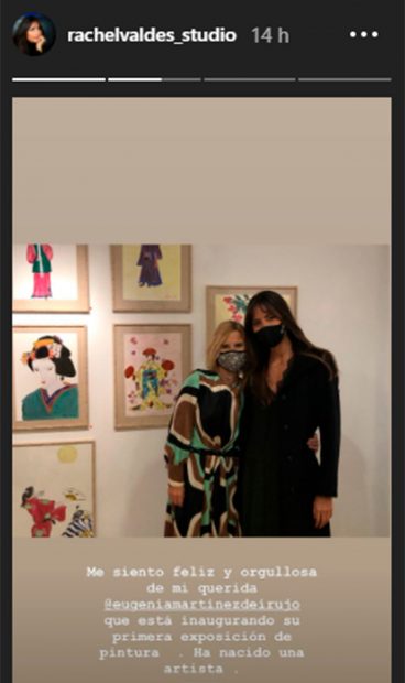 Rachel Valdés, quedó encantada con la exposición de Eugenia Martínez de Irujo/@rachelvaldes_studio