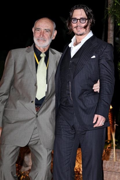 Sean Connery y Johnny Depp en una imagen de archivo./Gtres