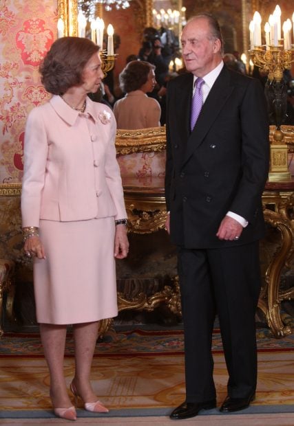 Do&ntilde;a Sof&iacute;a y don Juan Carlos en una imagen de archivo./Gtres