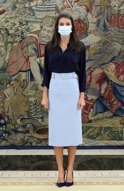 Doña Letizia siempre lleva mascarillas quirúrgicas/Gtres