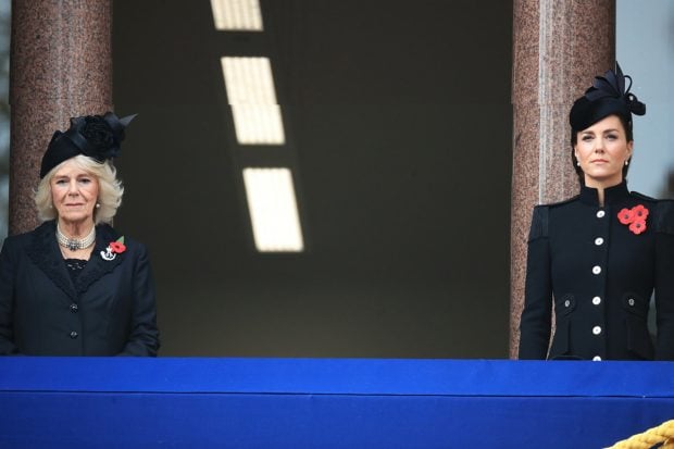 Kate Middleton y Camila de Cornualles en el D&iacute;a del Armisticio./Gtres