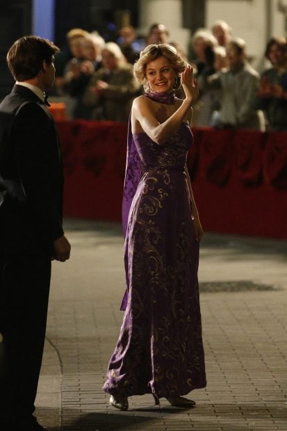 Emma Corrin interpretando a Lady Di./Gtres