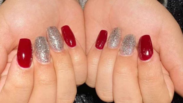 uñas Navidad