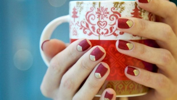 uñas navidad
