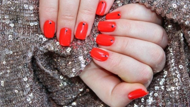 uñas navidad