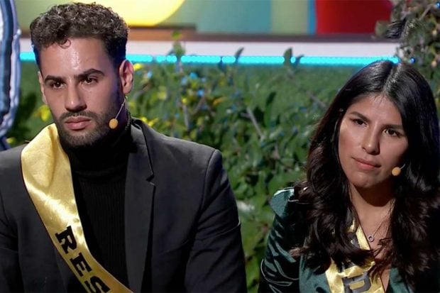 Isa Pantoja y Asraf Beno concursando en 'La casa fuerte 2'./Telecinco