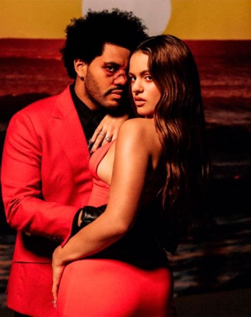 Rosalía y The Weekend en la imagen promocional de su colaboración/@rosalia.vt