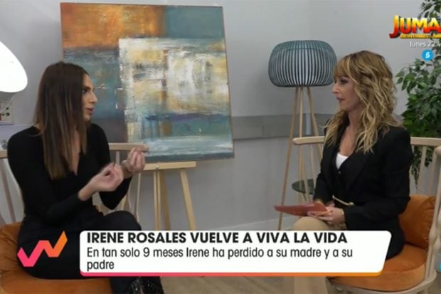Irene Rosales reaparece en 'Viva la vida'./Telecinco