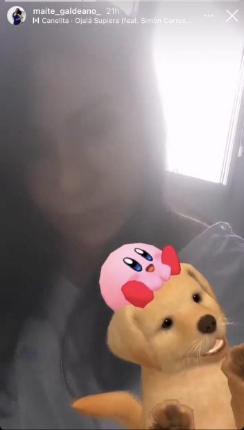 Maite Galdeano ingresada en el hospital./Instagram @maite_galdeano_