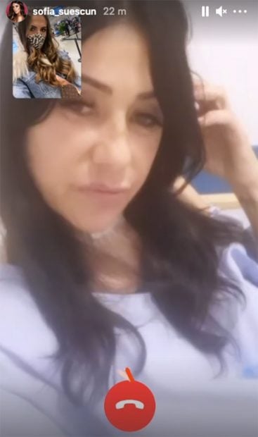 Maite Galdeano en una videollamada con Sofía Suescun./Instagram @sofia_suescun