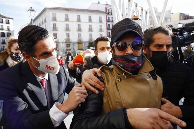 Rafael Amargo en las calles de Madrid./Gtres