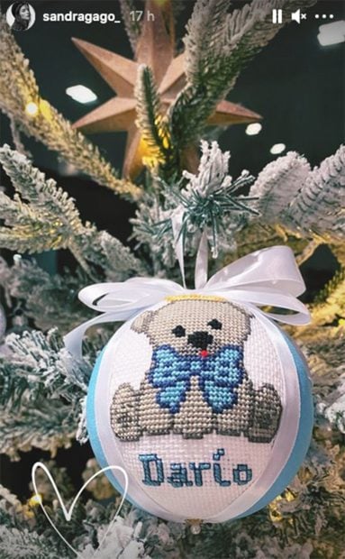 &Aacute;rbol de Navidad de la casa de Sandra Gago y Feliciano L&oacute;pez./Instagram sandragago_ 