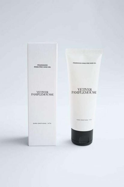 ZARA tambi&eacute;n tiene su propio gel hidroalcoh&oacute;lico dise&ntilde;ado por la afamada perfumista Jo Malone/ ZARA