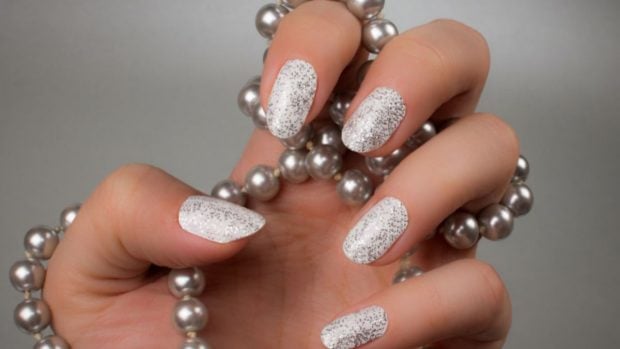 glitter uñas