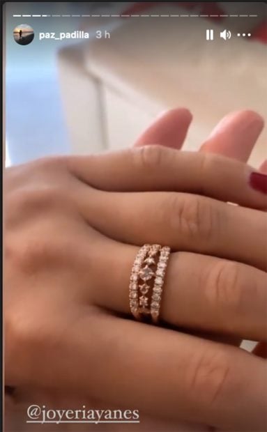 Anillo de Paz Padilla./Instagram @paz_padilla