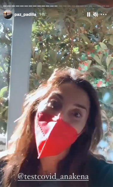 Paz Padilla, negativo en Covid./Instagram @paz_padilla