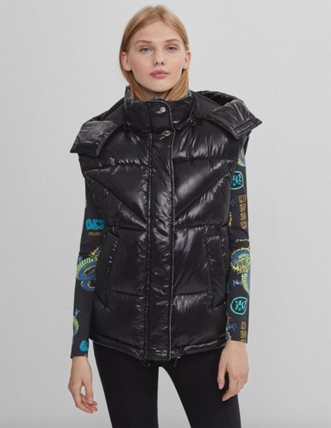 Chaleco Bershka./Bershka