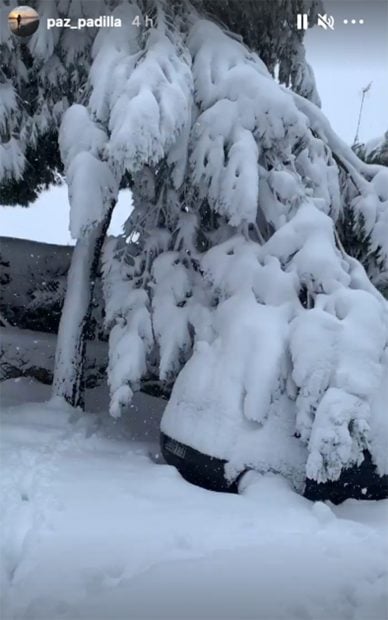 Paz Padilla ha disfrutado de un d&iacute;a de nieve junto a su familia./Instagram @paz_padilla