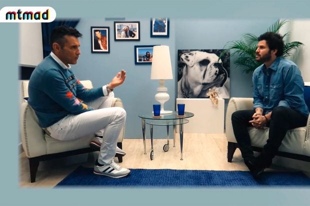 Jes&uacute;s V&aacute;zquez y Willy B&aacute;rcenas, durante un momento de la entrevista / MTMAD