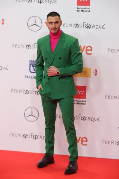 Alejandro Speitzer en el photocall de los premios Forqué 2021./Gtres