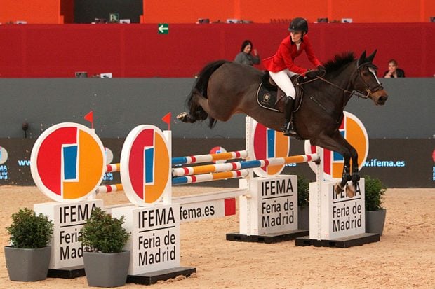Marta Ortega, a lomos de uno de sus caballos / Gtres
